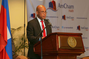 Le Chef de l’Etat Michel Martelly salue l’accompagnement du secteur privé aux options de progrès promises par son Administration