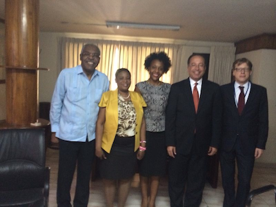La Présidente du Parti Haïtien Tet Kale (PHTK), Ann Valérie Timothée Milfort, a reçu  samedi 17 Mai 2014, le Représentant Spécial Adjoint pour la Mission des Nations Unies pour la Stabilisation en Haïti (MINUSTAH), Carl Alexandre, a appris Haïti Inter Presse.