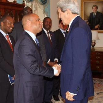 Rencontre de travail entre le Premier ministre Lamothe et des ambassadeurs de l’OEA