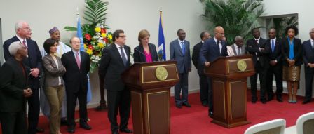 Le Président Martelly réitère son engagement à organiser des élections crédibles