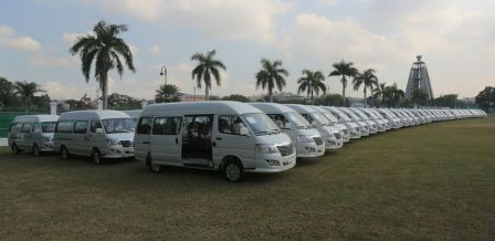 72 autobus pour le programme ChanjeMetyeChanjeLavi»