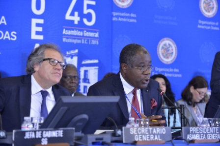 Haïti préside la 45e session ordinaire de l’Assemblée générale de l’OEA
