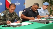 Signature du Plan intégré de sécurité électorale entre la PNH et la MINUSTAH