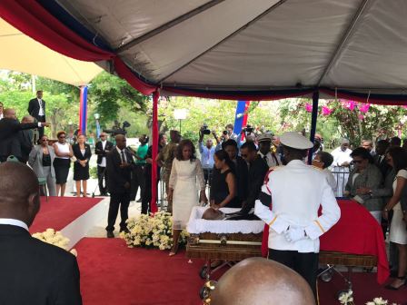 Funérailles nationales de l’ex-président René Préval