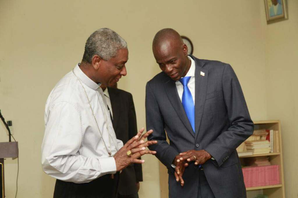 Le Président Jovenel Moise rencontre le Cardinal Chibly Langlois
