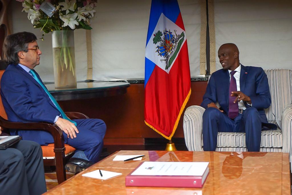 Fructueuse rencontre entre le Président Moïse et le Président de la BID Luis Alberto Moreno