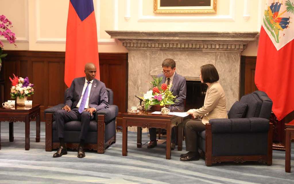 Le Président d’Haïti Jovenel Moïse reçu par son homologue de Taïwan  Madame TSAI Ing-wen