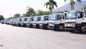 Remise de camions compressifs à des maires d’Haïti par le Président Jovenel Moise
