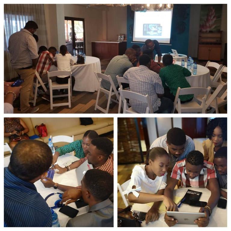 Des professionnels Guyanais de la télévision animent un atelier de formation sur le numérique au profit d'employés de la TNH