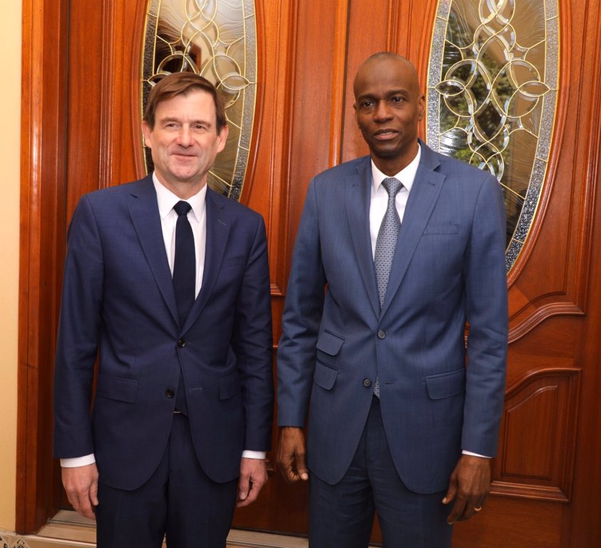 Haïti/Politique : David Hale reçu par le Président Jovenel Moïse pour sa deuxième visite à Port-au-Prince